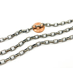 Load image into Gallery viewer, Oxidized 925 Sterling Silver Round Box Chain. 921OX
