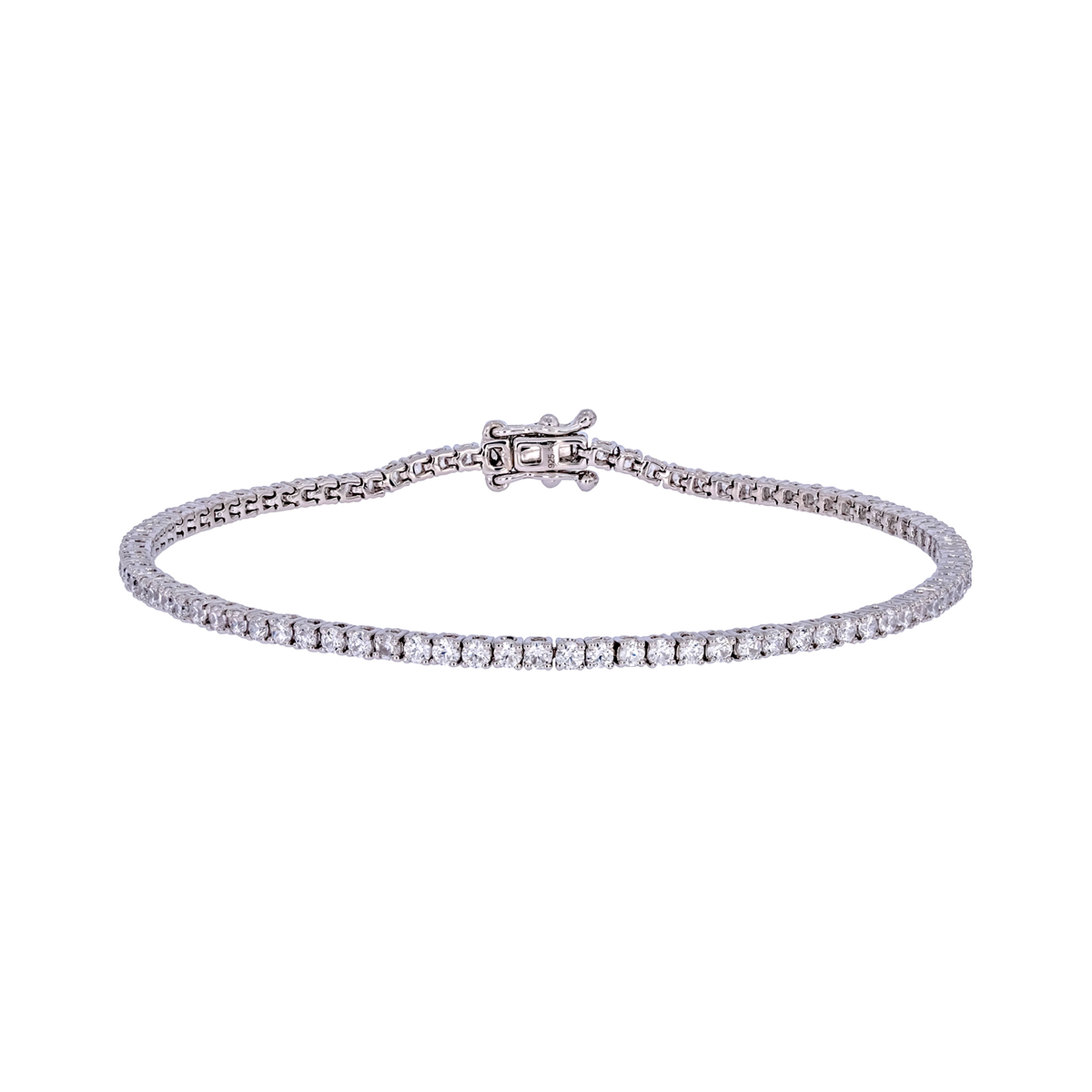 BTP65191. 14K Solid Gold Diamond Tennis Bracelet