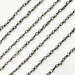 Load image into Gallery viewer, SPY3. Pyrite Wire Wrapped Beads Chain
