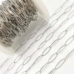 Load image into Gallery viewer, 700TWOX. Oxidized Sterling Silver Twisted Oval Link Chain
