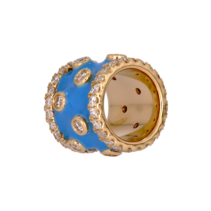 CMF00192. 14K Solid Gold Fancy Ring Charm