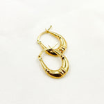 Load image into Gallery viewer, GER179. 14K Solid Gold Textured Hoops
