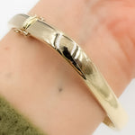 Load image into Gallery viewer, BNZ68318TQ. 14k Solid Gold Square Turquoise Bangle