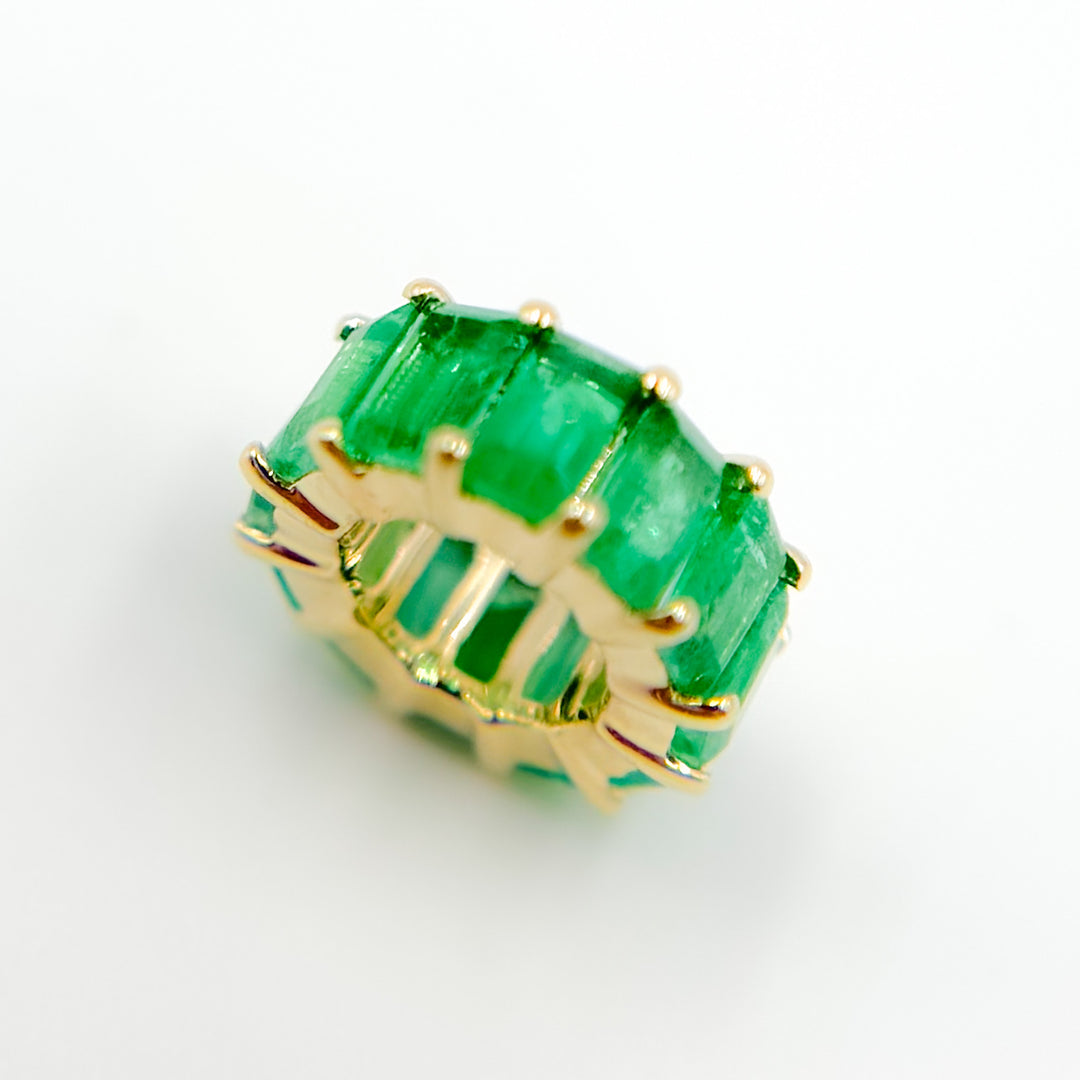 14K Gold Baguette Shape Gemstone Slider