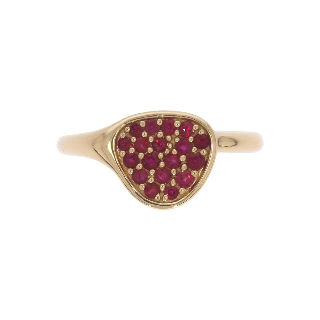 RFZ19897RU. 14k Solid Gold Ruby Fancy Ring