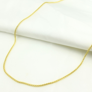 14k Solid Yellow Gold Popcorn Chain
