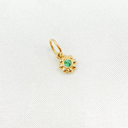 Shop 14K Solid Gold Diamond Flower Charm