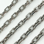 Load image into Gallery viewer, Oxidized 925 Sterling Silver  Diamond Cut Oval Link Chain. Z102OX
