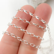 Sterling Silver Oval Link Chains