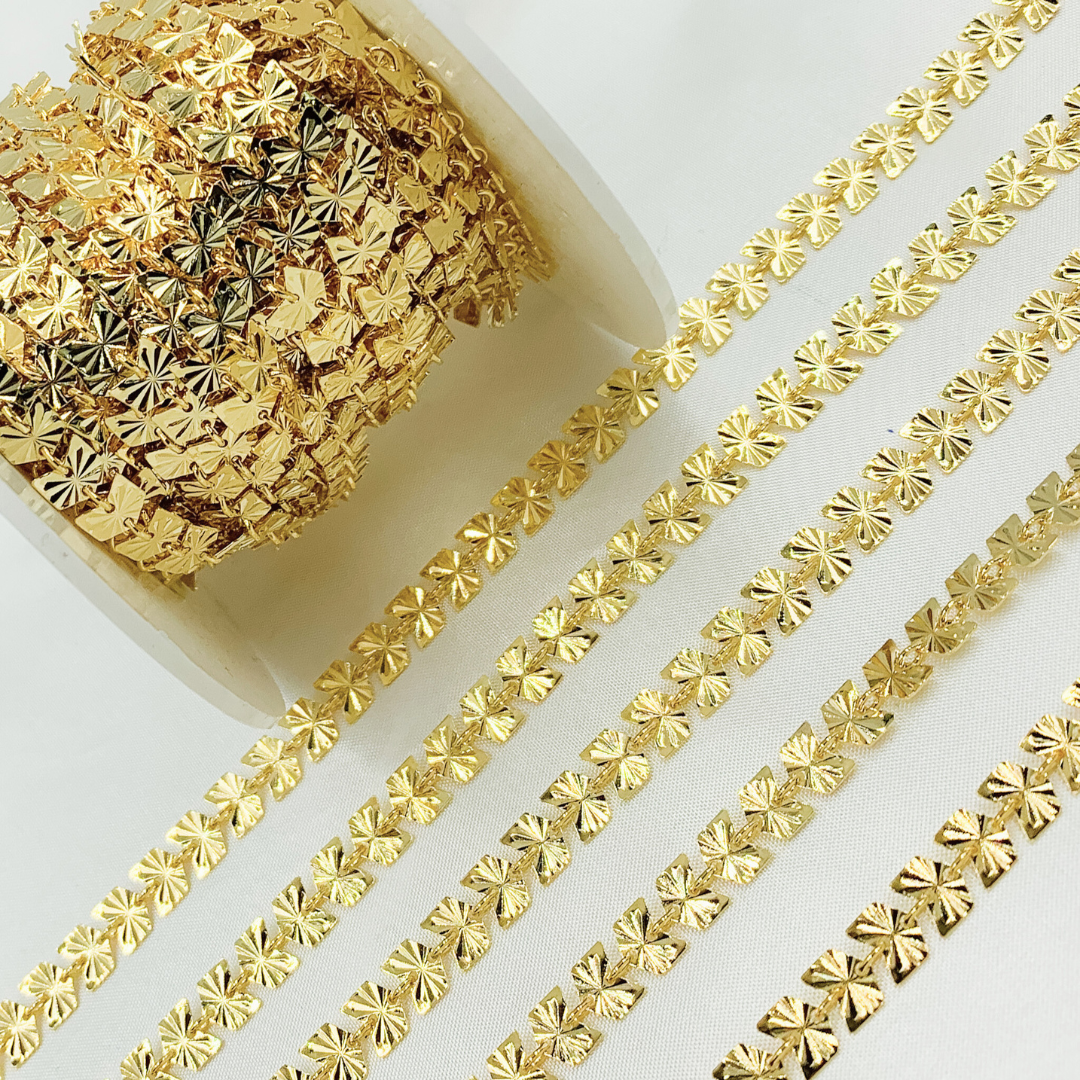 Gold Plated 925 Sterling Silver Chevron Chain