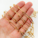 Load image into Gallery viewer, 4701GF. Gold Filled Paperclip Link Chain
