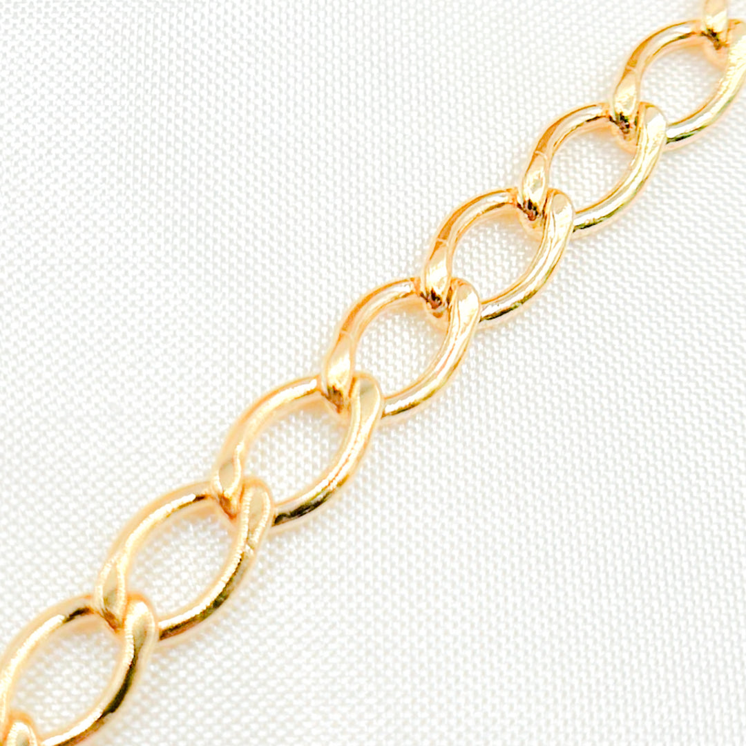 295GF. 14K Gold Filled Oval Curb Chain