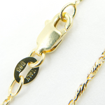 Load image into Gallery viewer, 035LURCNDTL721. 14K Solid Gold Diamond Cut Bar Chain
