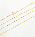 Load image into Gallery viewer, 030R08BL4L024. 14K Solid Gold Flat Cable Chain
