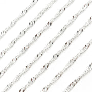 Shop Now  Sterling Silver Singapore Link Chain