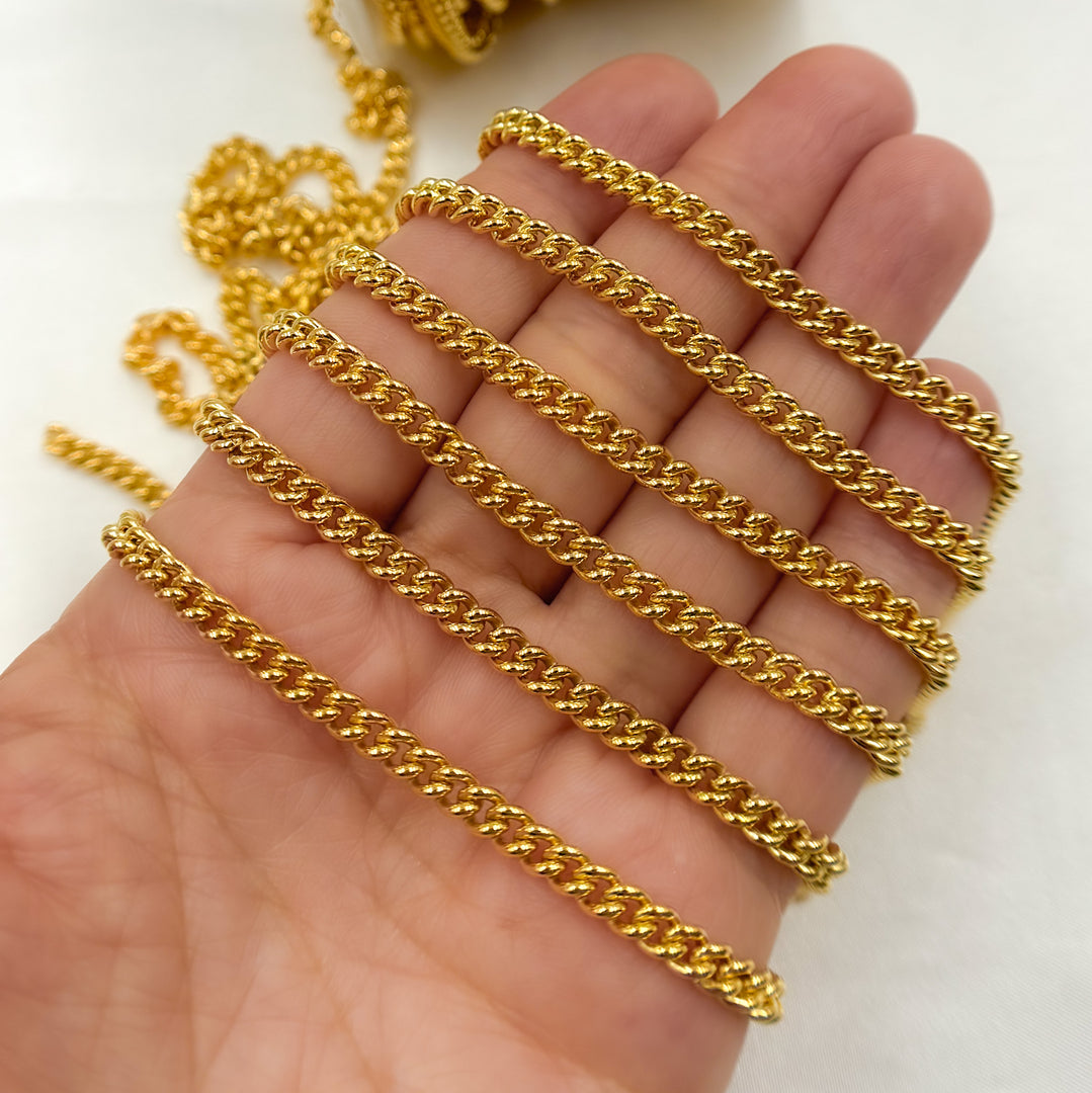 61GF. 14K Gold Filled Solid Curb Link Chain