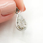 Load image into Gallery viewer, DC2009. Diamond Sterling Silver Drop Charm
