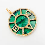 Load image into Gallery viewer, KG76. 14K Solid Gold Round Love Word Charm