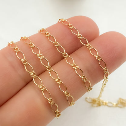 V243GF. 14k Gold-Filled Long and Short Links.