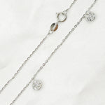 Load image into Gallery viewer, 14K Solid Gold Diamond Dangle Necklace. NT112828
