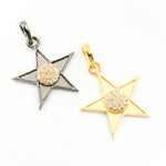 Load image into Gallery viewer, DP773. Diamond Sterling Silver Star Pendant
