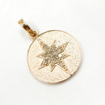 DP287. Diamond Round Star Pendant