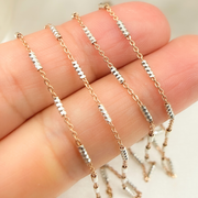 Rose Gold Plated Sterling Silver Satellite Diamond Cut Tube Chains
