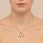 Load image into Gallery viewer, PFA33294. 14K Solid Gold Heart Shape Diamond Necklace