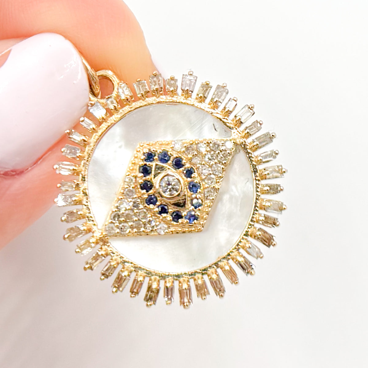 Buy Now 14K Gold Evil Eye Pendant
