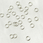 Load image into Gallery viewer, 5004556. 6MM 20Gauge White Sterling Silver Open Jump Ring
