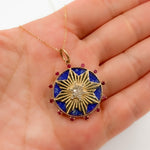 Load image into Gallery viewer, Buy Now 14K Gold Round Star Pendant