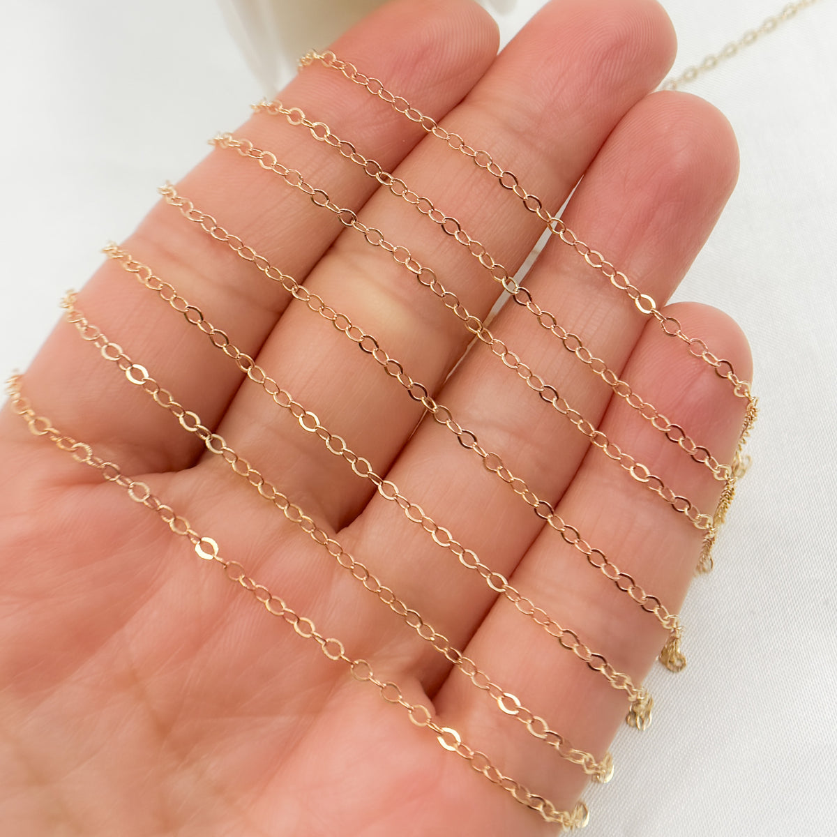 Buy Now Gold-Filled Flat Oval Link Chains