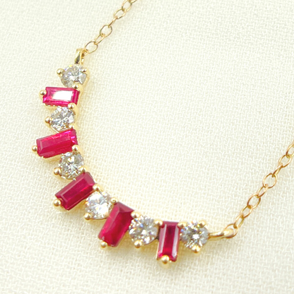 Diamonds & Precious Stones Cable Link Fancy Necklace