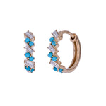 Load image into Gallery viewer, EHF57672. 18K Solid Gold Diamond &amp; Gemstone Earrings