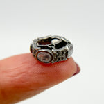 Load image into Gallery viewer, DC745. Diamond Sterling Silver Spacer Bead with Gemstone
