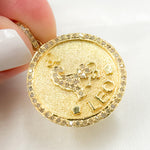 Load image into Gallery viewer, DP622. Diamond Sterling Silver Leo Zodiac Pendant
