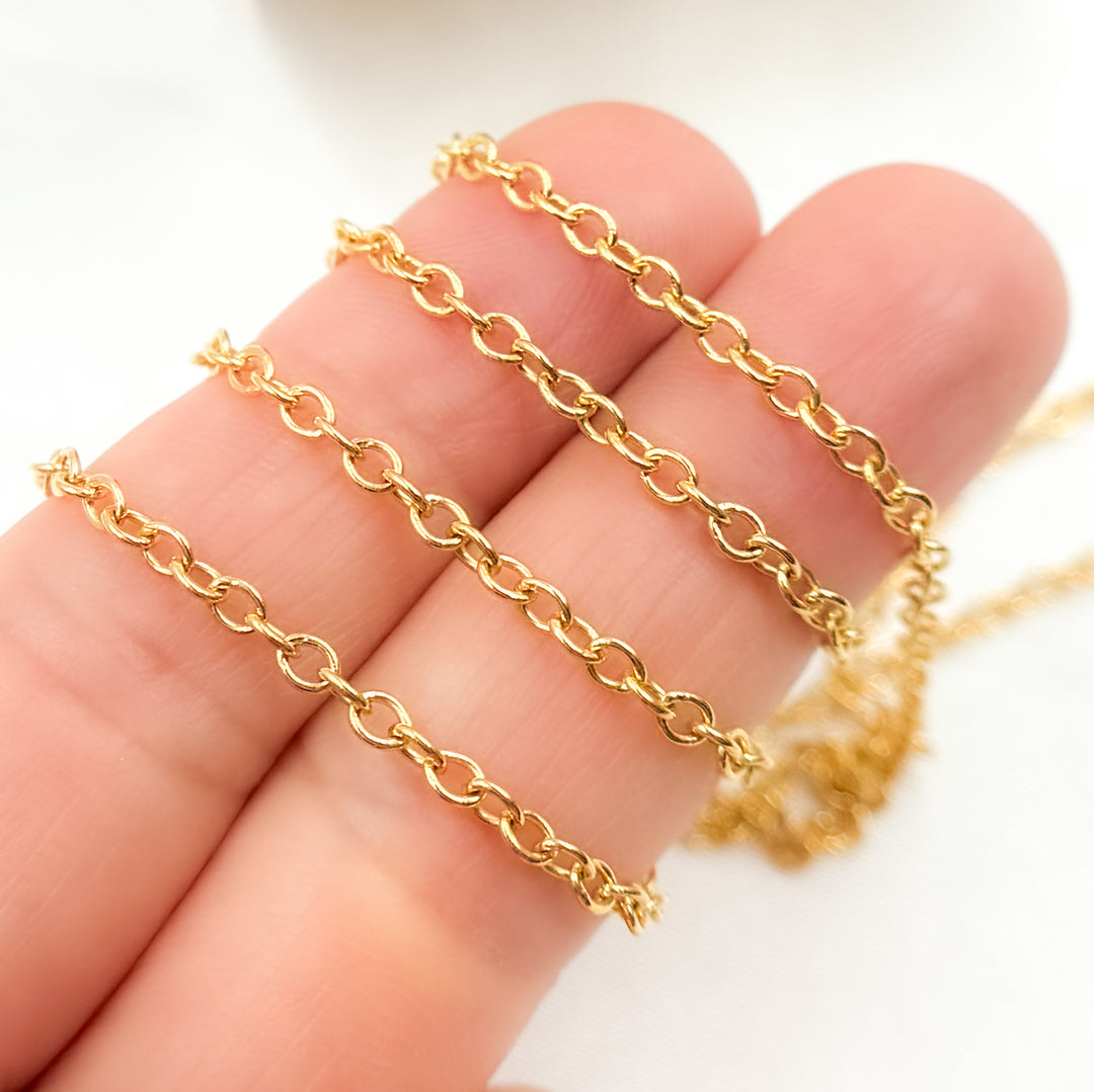 2214GF. Gold-Filled Smooth Cable Chain