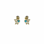 Load image into Gallery viewer, ER424626. 14k Solid Gold Diamond and Gemstone Fancy Earrings