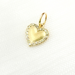 Load image into Gallery viewer, 14K Gold Diamond Heart Charm. GDP418
