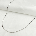 Load image into Gallery viewer, 025FV10WG. 14K Solid White Gold Flat Marina Link Chain
