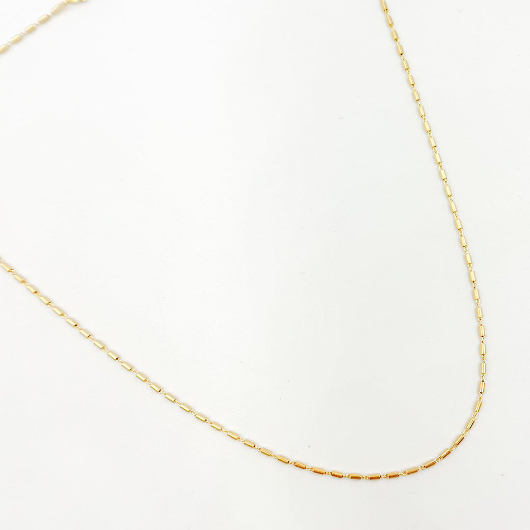 Smooth Round Chain Buy Online 14K Solid Gold Smooth Round Bars Link Chain
