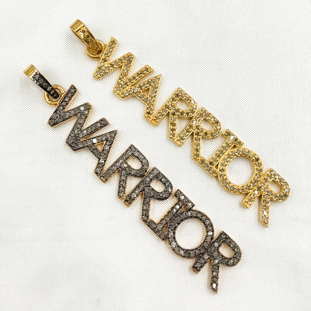 DP2001. Diamond & Sterling Silver Warrior Pendant