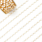 Load image into Gallery viewer, V315ENGF. 14K Gold Filled Enamel Clover Link Chains