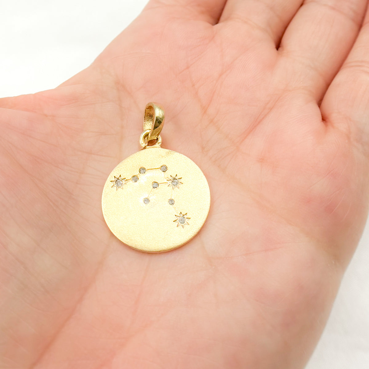 Silver Round Constellation Pendant