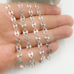 Load image into Gallery viewer, 925 Sterling Silver Flat Textured Marina Chain. V163SS
