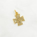 Load image into Gallery viewer, DC341. Diamond Sterling Silver Cross Charm
