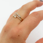 Load image into Gallery viewer, DRN03755. 14K Solid Gold Rows Fancy Diamond Ring