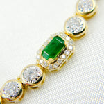 Load image into Gallery viewer, 14K Solid Gold Diamond and Gemstone Necklace. NK401314
