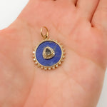 Load image into Gallery viewer, 14K Gold Round Pendant