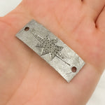 Load image into Gallery viewer, DC964. Diamond &amp; Sterling Silver Rectangle Star Connector
